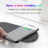 2 i 1 Qi Wireless Charger - Samsung S20 - S10 - Dubbel snabbladdningspad