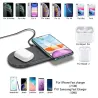 2 i 1 Qi Wireless Charger - Samsung S20 - S10 - Dubbel snabbladdningspad