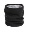 Cachecol redondo quente de malha com pelúcia - unisex