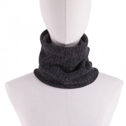 Gestrickter warmer Schal mit Plüsch - unisex