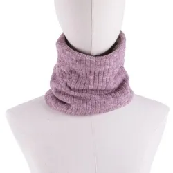 Sciarpa calda a maglia con peluche - unisex