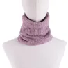 Gestrickter warmer Schal mit Plüsch - unisex