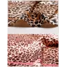 PañuelosElegante bufanda cuadrada con impresión leopardo - seda