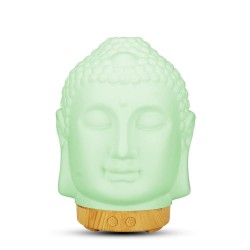 Buddhan pää - ilmankostutin - diffuuser - yölamppu - LED - 100 ml