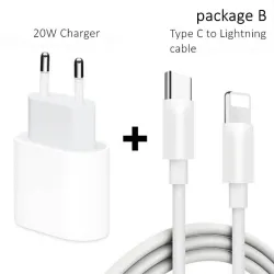 PD 20W - USB-C C2 - 5V 9V 2.2A - fast charger - EU plug