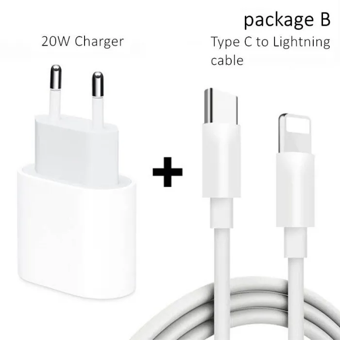 CargadoresPD 20W - USB-C C2 - 5V 9V 2.2A - cargador rápido - enchufe UE
