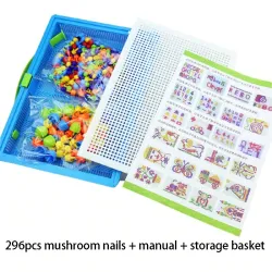 Mushroom - DIY - Barns pedagogiska leksaker - 296PCS