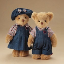 Couple habillé - ours en peluche