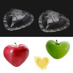 Molde que cresce - forma do coração - modelagem de frutas