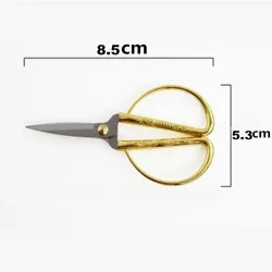Ciseaux de couture en or - Broderie - aiguilles