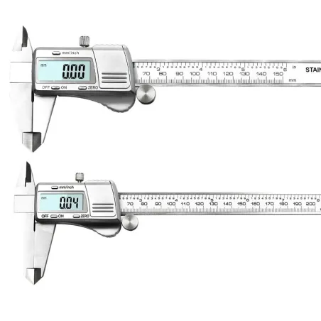 Measuring Tool - Stainless Steel - Digital Caliper - Black - Silver