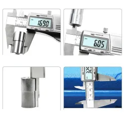 Measuring Tool - Stainless Steel - Digital Caliper - Black - Silver