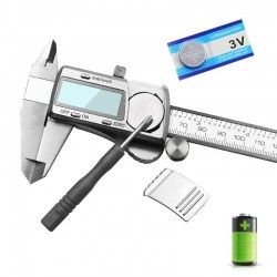 Measuring Tool - Stainless Steel - Digital Caliper - Black - SilverSchuifmaat