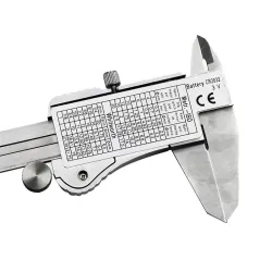 Measuring Tool - Stainless Steel - Digital Caliper - Black - Silver