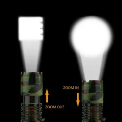 Linternas1000LM - Linterna - impermeable - Camuflaje - LED