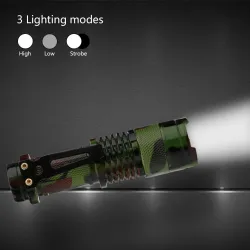 1000LM - Flashlight - Vattentät - Kamouflage - LED
