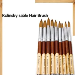 Akryl Nail Brush - Wood Handle