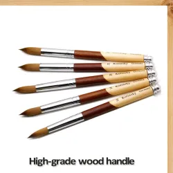 Akryl Nail Brush - Wood Handle