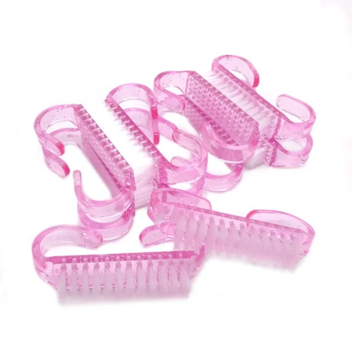 Cepillos de uñasCepillo de uñas acrílico - 4 Color - Nail Art - 10 Pcs/Lot
