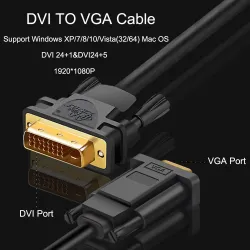 DVI VGA - kaapeliadapteri
