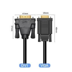 DVI a VGA - Adattatore cavi