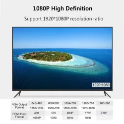 Adaptateur HDMI à VGA - diviseur mâle à femelle - 3,5 prises audio - convertisseur de câble