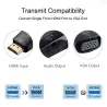 Adaptateur HDMI à VGA - diviseur mâle à femelle - 3,5 prises audio - convertisseur de câble