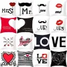 Pillow cover case - Valentine's Day - Love - Ms & Mr.