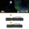 Mini flashlight - with clip - 3 light modes - adjustable focus
