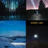 Mini lampe de poche - avec clip - 3 modes de lumière - focus réglable