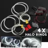 Angel eye light - halo ring - white LED - 131mm - for BMW E36 E38 E39 E46 - 4 pieces
