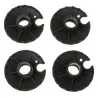 Rubber mud basket - for hiking sticks - 4cm - 4 pieces