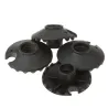 Gummi lera korg - för vandring pinnar - 4cm - 4 bitar