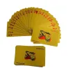 Rompecabezas & juegosTarjetas de juego de póquer plástico - oro 24K - diseño de dólares