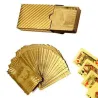Rompecabezas & juegosTarjetas de juego de póquer plástico - oro 24K - diseño de dólares