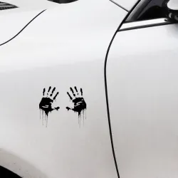 Zombie veriset kädet - vinyyli auto tarra