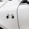 Zombie veriset kädet - vinyyli auto tarra