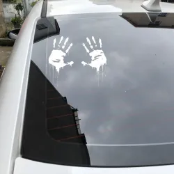 Zombie mani sanguinanti - adesivo auto vinile