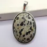 CollarColgante Oval - para joyas / fabricación de collares - verde malachite / cristal / opal / lapis