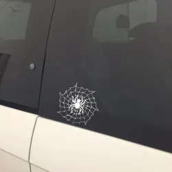 Spin op een spinnenweb - autostickerStickers