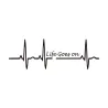Life Goes On / bicie serca - winylowa naklejka samochodowaNaklejki