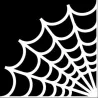 Spinnenweb - vinyl autostickerStickers
