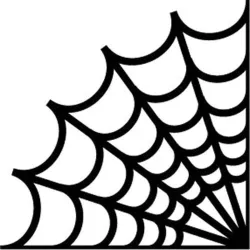Spider web - vinyl bil klistermärke
