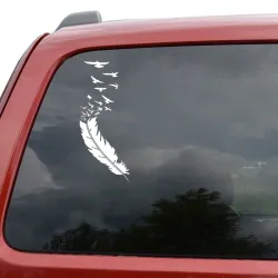 Lentävä lintu - vinyyliauto tarra