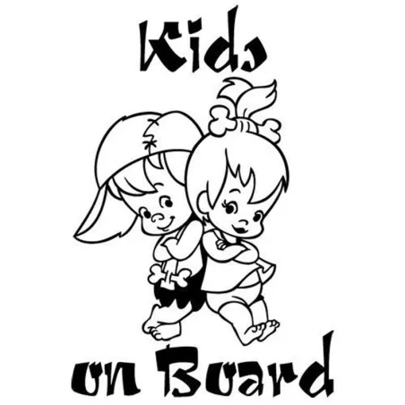 Enfants à bord - autocollant vinyle