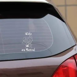 Crianças a bordo - adesivo de carro de vinil