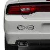 PegatinasFamilia Para siempre  corazones - pegatina de coche