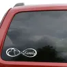 Famiglia Forever & cuori - autoadesivo