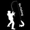 Go Fishing - autoadesivo - 9.2 * 15.2cm