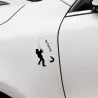 Menkää kalastamaan - auton tarra - 9.2 * 15.2cm